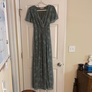 Baltic Born Sage Floral Maxi Dress